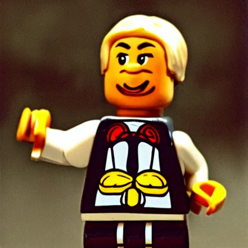 Prompt: mickey rooney as a lego minifigure