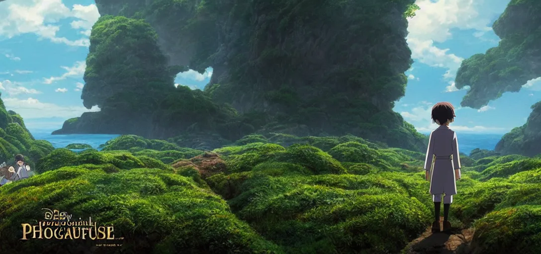 Image similar to a very high resolution image from a new movie. beautiful scenery. photorealistic, photography, directed by hayao miyazaki