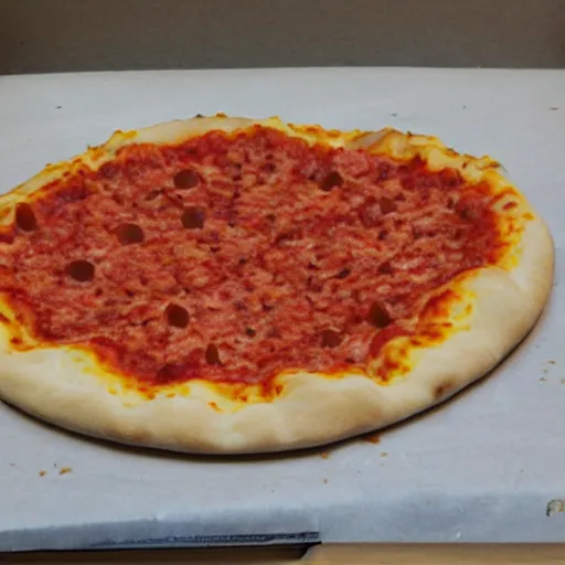 Image similar to fuzzy pizza