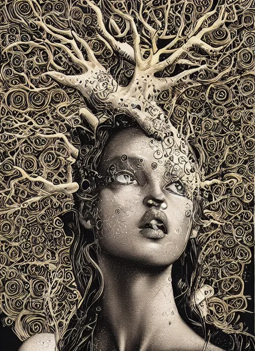 Image similar to Dirt goddess painting by Dan Hillier, trending on artstation, artstationHD, artstationHQ, 4k, 8k