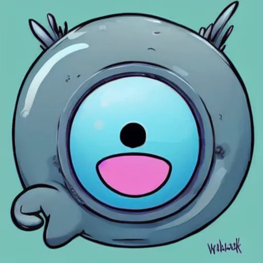 Image similar to the most cutest adorable happy picture of a blue ball face, key hole on blue ball, locklegion, key hole in face, keyhole covering the face, oversized keyhole, lock for face, keyhole faceial movement, chibi style, wooperlock, wooper lock, black keyhole face, adorably cute, enhanched, deviant adoptable, digital art Emoji collection