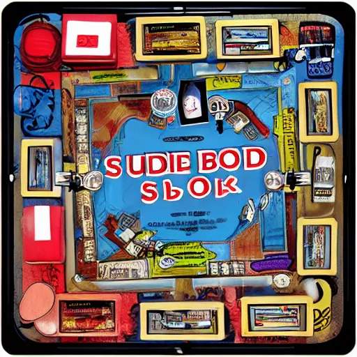 Prompt: suicide board game