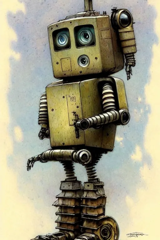 Image similar to (((((1970s robot . muted colors.))))) by Jean-Baptiste Monge !!!!!!!!!!!!!!!!!!!!!!!!!!!