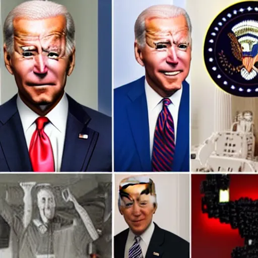 Image similar to Joe Biden made of Bionicles