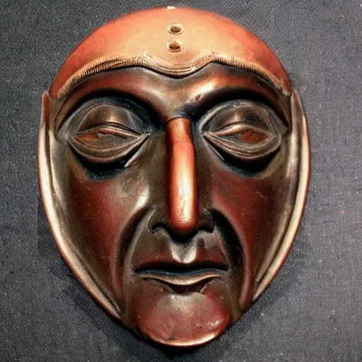 Prompt: Christopher Columbus mask mold