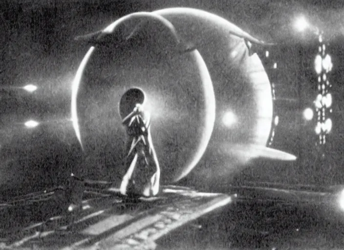 Prompt: scene from the 1 9 2 6 science fiction film arrival