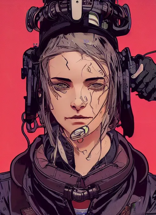 Image similar to cyberpunk fashion designer. portrait by ashley wood and alphonse mucha and laurie greasley and josan gonzalez and james gurney. spliner cell, apex legends, rb 6 s, hl 2, d & d, cyberpunk 2 0 7 7. realistic face. vivid color. dystopian setting.