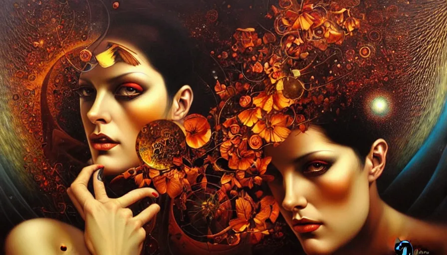 Image similar to the two complementary forces that make up all aspects and phenomena of life, by Karol Bak