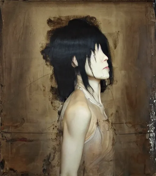 Image similar to nicola samori painting of an anime woman