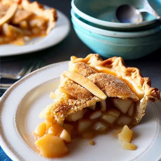 Image similar to crisp apple pie topped with cheddar cheese, cookbook photo