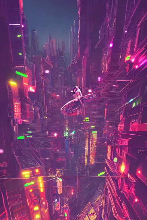 Image similar to astronaut cyberpunk surreal upside down city neon lights by moebius, trending on artstation, Ultra detailed, hyper realistic 4k