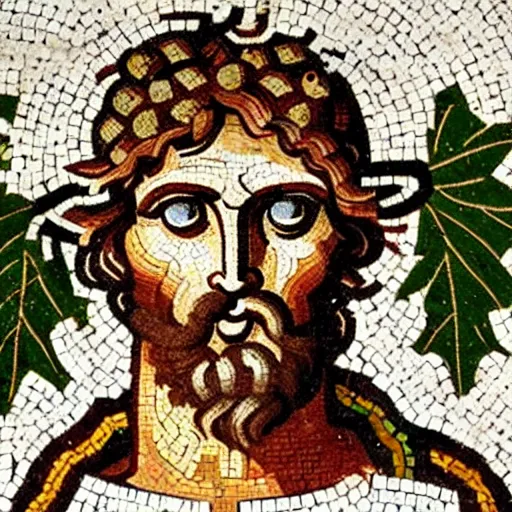 prompthunt: byzantine mosaic of gigachad, perfect face, perfect eyes,  strong jaw, centered, awarded photo, intricated, very detailed, highly  qualified