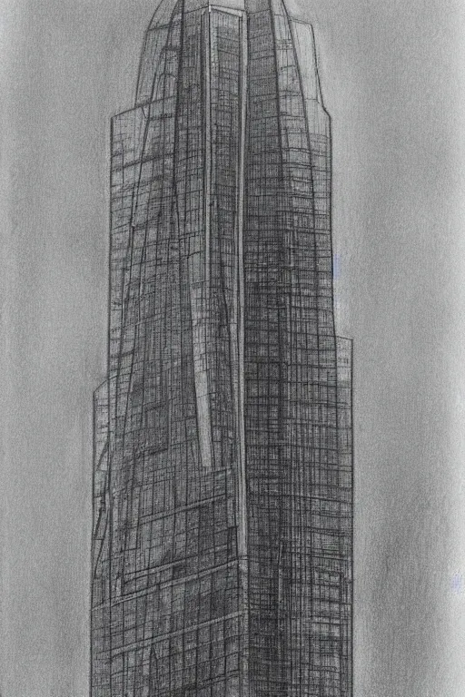 High Rise Concept  Skyscraper Drawing by David G Narvaez  Pixels