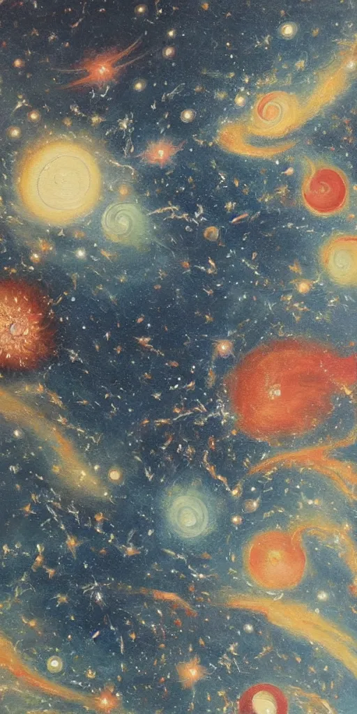 Prompt: oriental painting of the galaxy, detailed, refined, high quality, modern