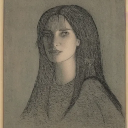 Prompt: female portrait, etching