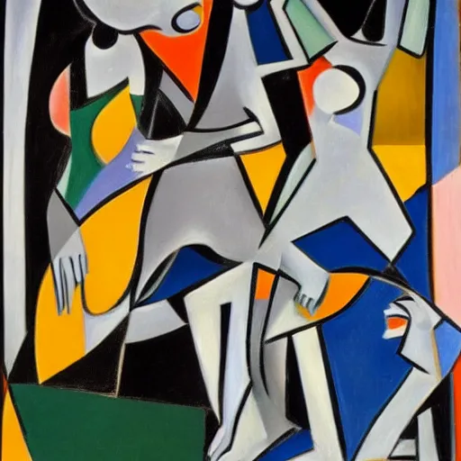 Image similar to Guernica in the style of Matisse, it is very beautiful, oil on canvas