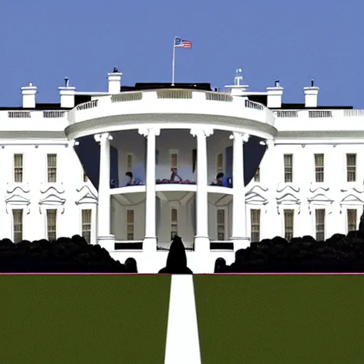 Image similar to design for a new and more luxurious White House United States President