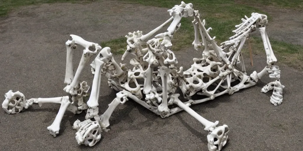 Image similar to siege engine made of bones