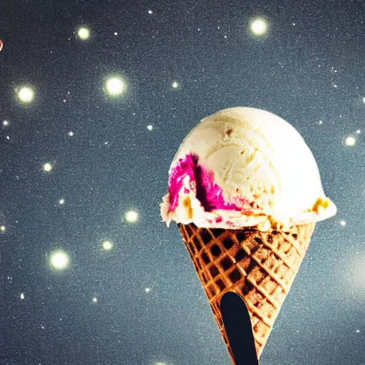 Image similar to planet on an ice cream cone