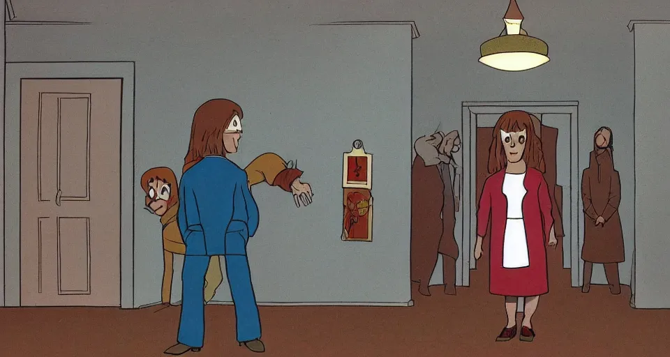 Prompt: The Shining (1980) Animated Series, episode still