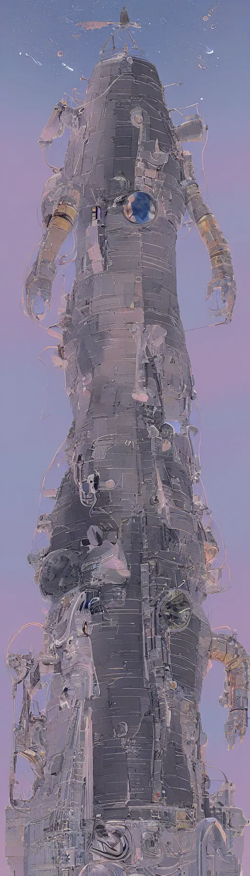 Image similar to an original jean giraud and beeple digital art masterpiece of apollo 1 1