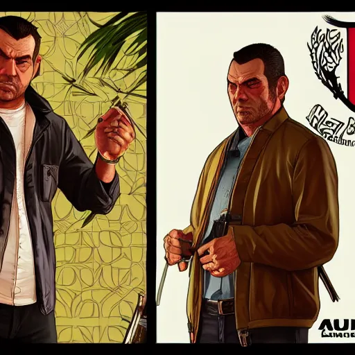 Prompt: Tunahan Kuzu in GTA V, cover art by Stephen Bliss, artstation, no text