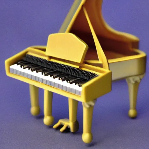 Prompt: piano with infinite keys