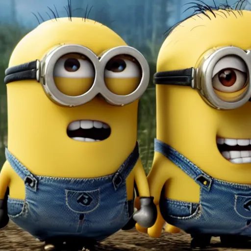 Image similar to Film still of Minions, from Red Dead Redemption 2 (2018 video game)