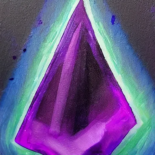 Image similar to Floating dark-purple crystal shard 🎨🖌️