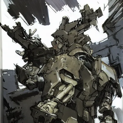 Image similar to bastion 2011, art by Yoji Shinkawa