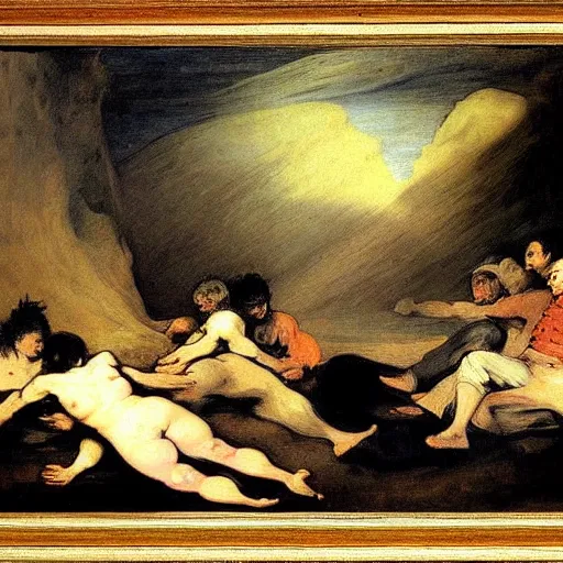 Image similar to last day on earth by francisco goya