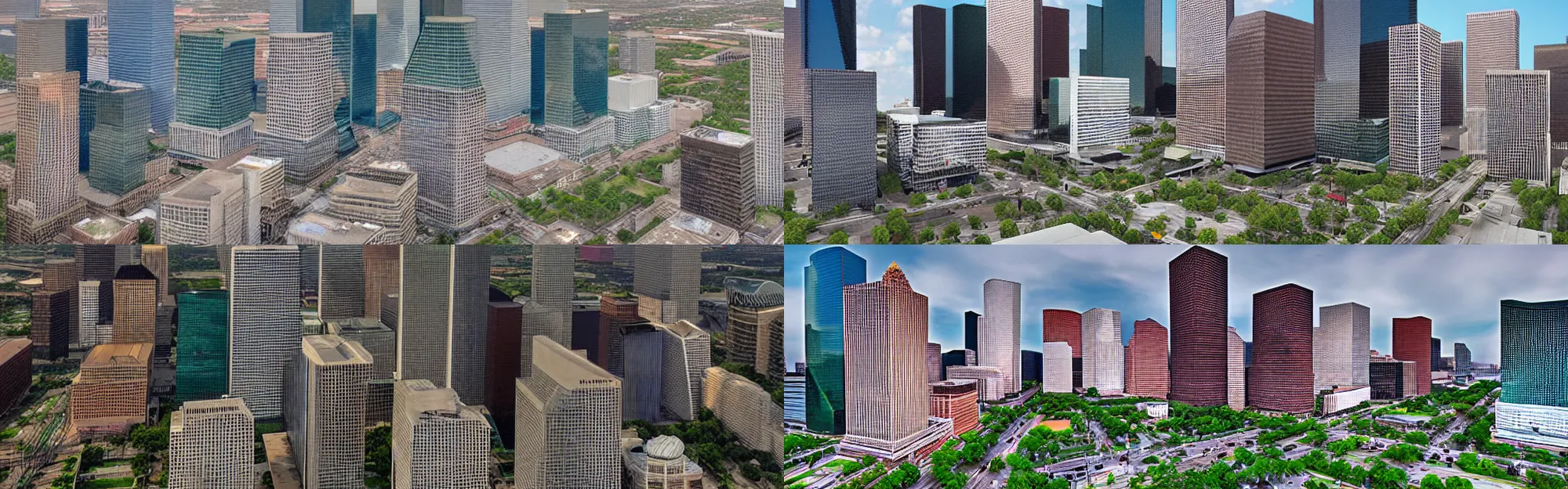 Prompt: houston city hdri texture