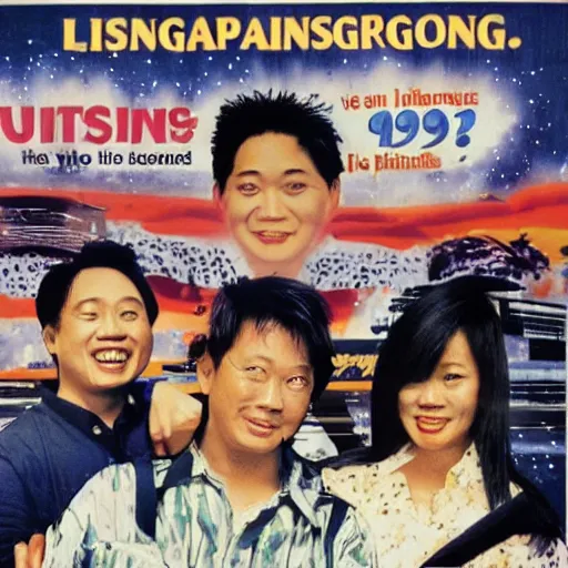 Image similar to a 1 9 9 0 s poster for a singaporean campaign
