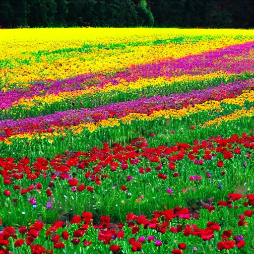 Image similar to flower field