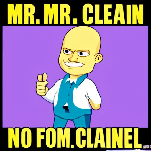 Image similar to Mr. Clean in the style of the fonz