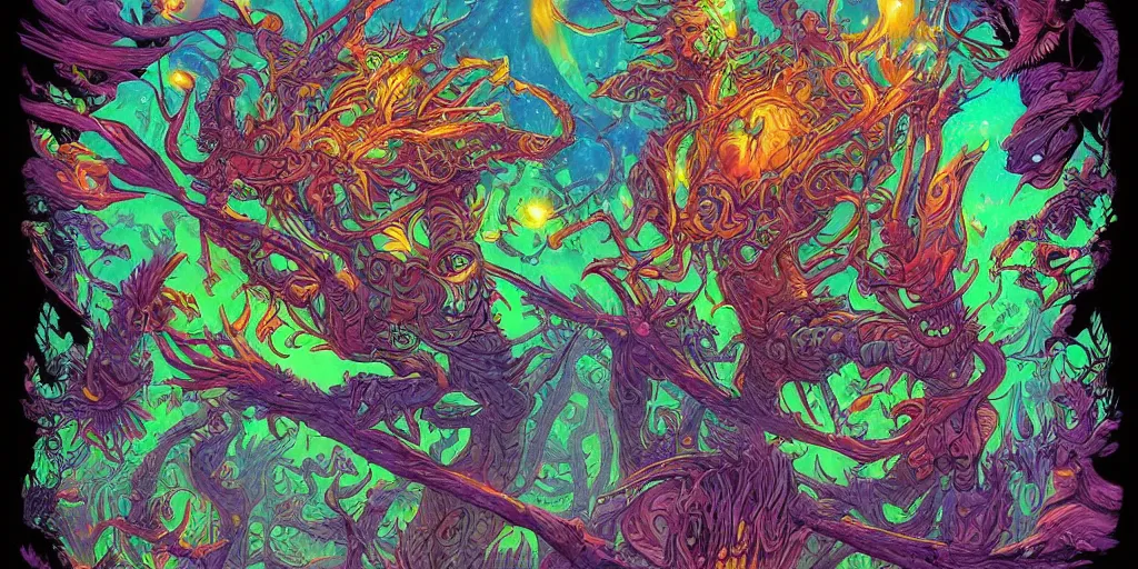 Prompt: list of colouring pages from the otherworldly fantasy items book, glowing lights, epic fantasy, colorfully, detailed illustration, digital art, highly saturated colors, overdetailed art, concept art, detailed illustration, hd, 4 k, digital art, greg rutkowski, dan mumford, trending on artstation