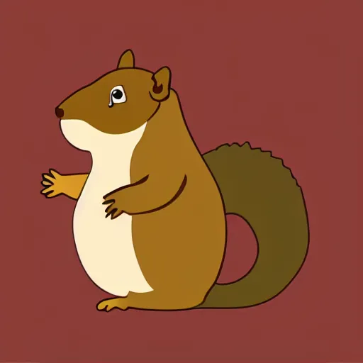 Image similar to vector illustration of a cute fat squirrel