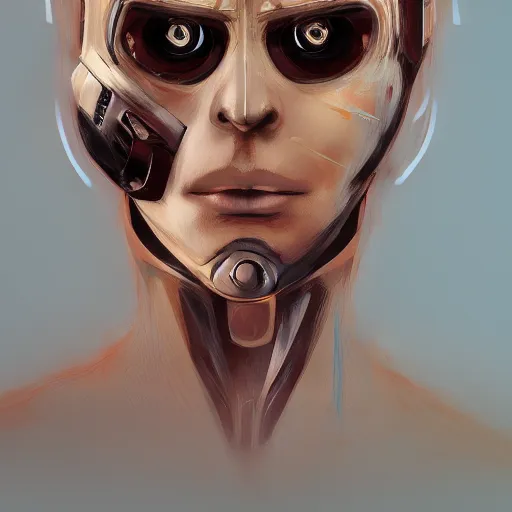 Image similar to body portrait of cyborg ninja, dynamic pose, extremely detailed, jama jurabaev, greig fraser, roger deakins, shaddy safadi, feng shu, neil blevins, trending on artstation, high quality, brush stroke