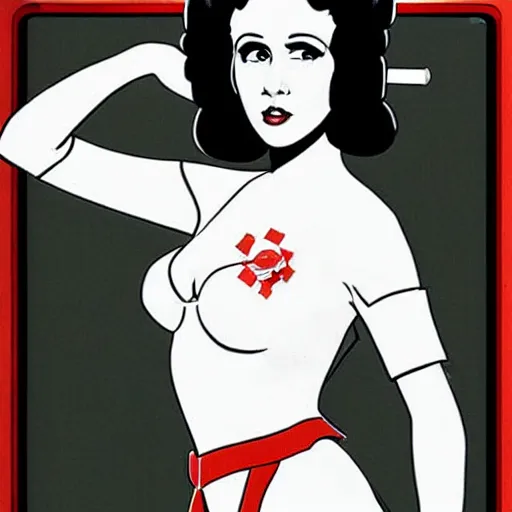 Prompt: princess leia pin up