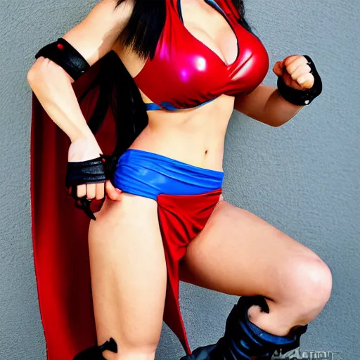 Image similar to Street Fighter woman in bikini armor by artgem