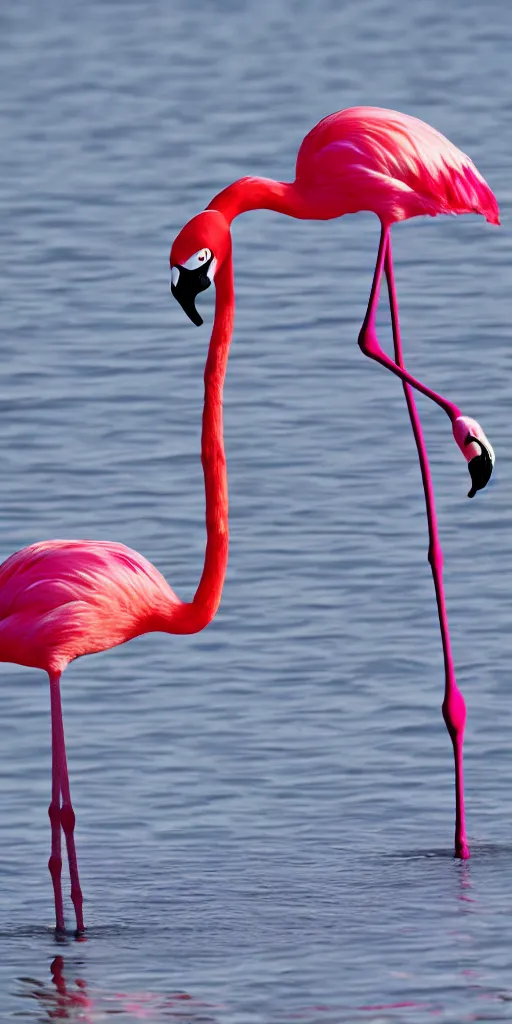 Prompt: a spider flamingo 4 k