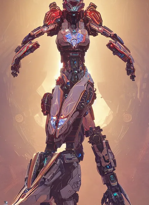 Image similar to symmetry!! portrait of cyberpunk alien empress goddess mecha in the style of horizon zero dawn, machine face, intricate, elegant, highly detailed, digital painting, artstation, concept art, smooth, sharp focus, illustration, art by artgerm and greg rutkowski and alphonse mucha, 8 k