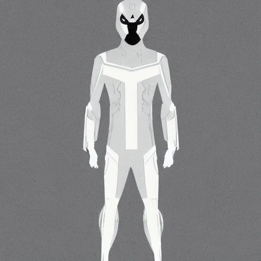 Prompt: half - man half - ghost superhero concept art for the marvel cinematic universe