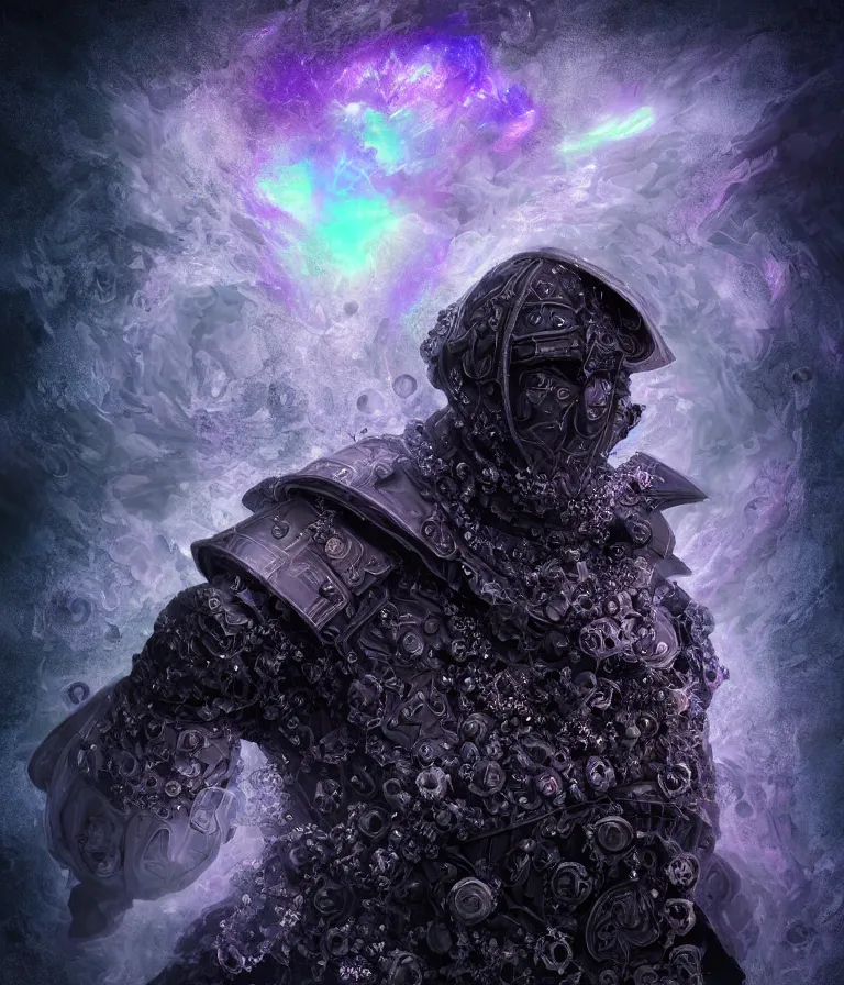 Image similar to impressive ominous front!! shot photo of a court jester character fine portrait fine portrait mesmerizing fractal hyper cubes platinum cracked dark future hyper dimensional space galactic crystal nebula edges elegant detailed intricate concept artstation sharp focus ray tracing cinematic masterpiece temporal corruption beeple wlop germ 8 4 k scifi glossy hyper realistic illustration canon eos r 3 fujifilm x - t 3 0 sony alpha a 6 6 0 0