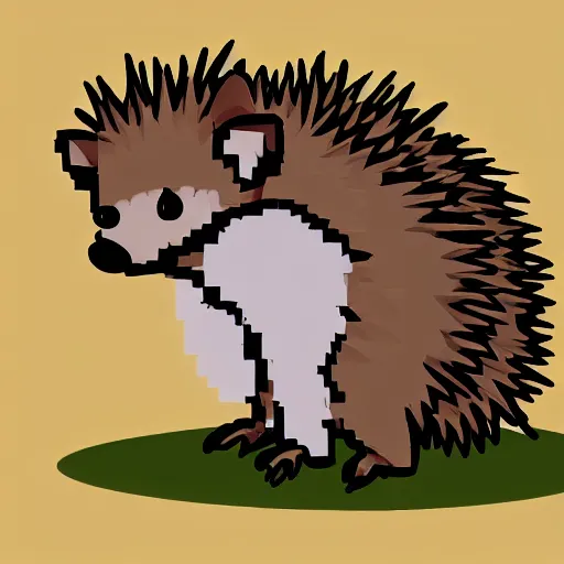 Image similar to game art hedgehog sprite clean