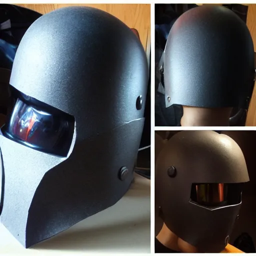 Image similar to “progress on ODST cosplay helmet”