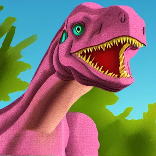 Image similar to pink dinosaur png