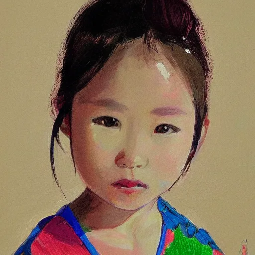 Prompt: portrait of a girl made by makoto shinkay