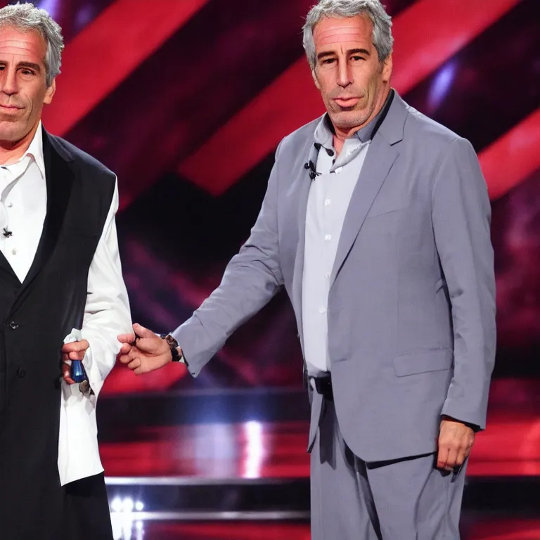 Prompt: Jeffrey Epstein as a contestant on America's Got Talent