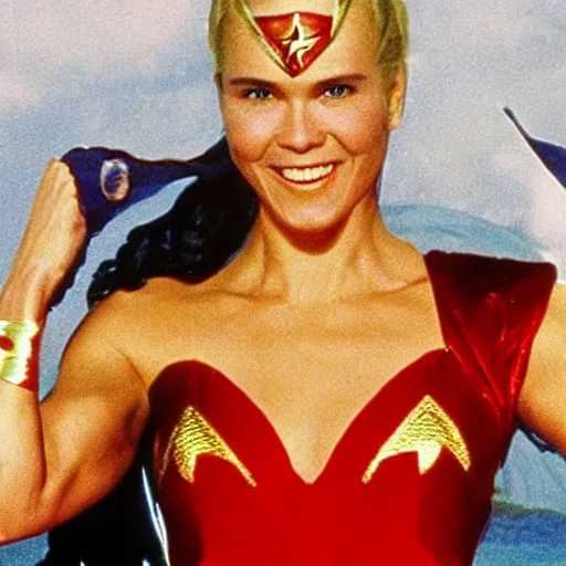 Image similar to Xuxa meneguel as wonder woman